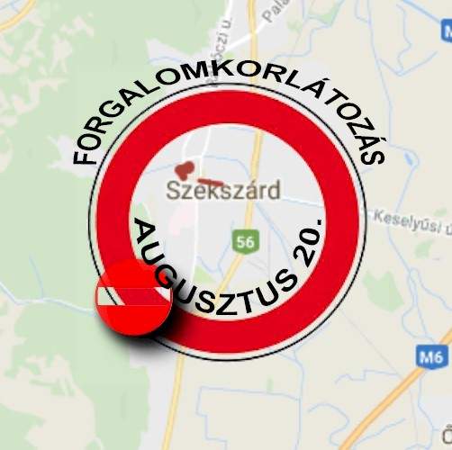 Forgalomkorlátozás Szekszárdon