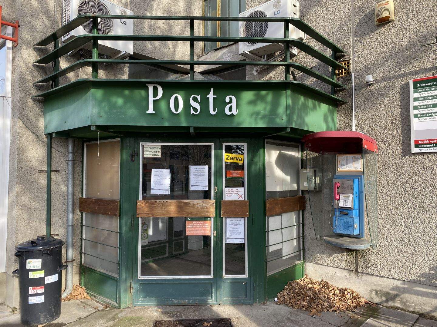 Péntekig zárva a 2-es Posta